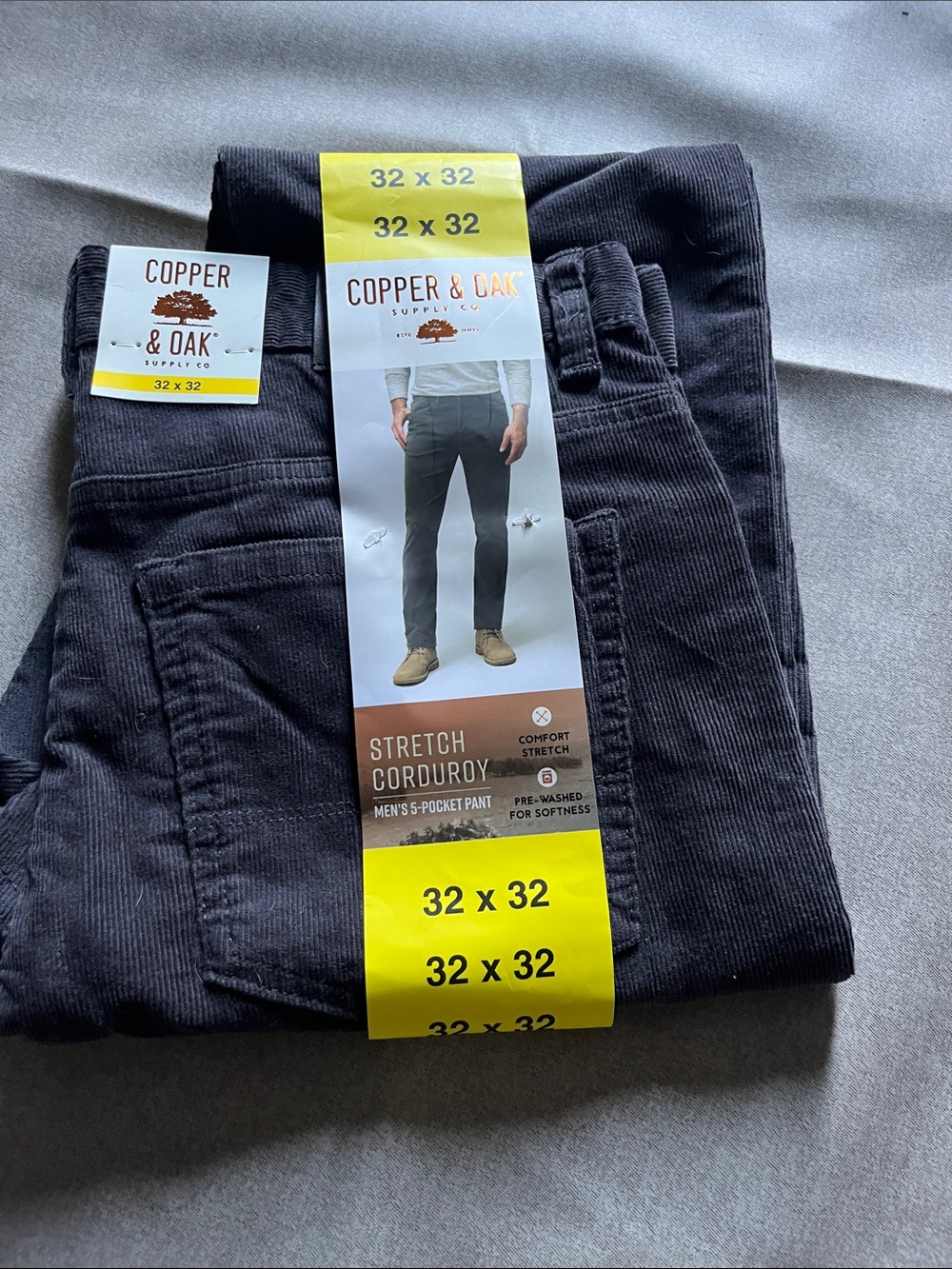 COPPER AND OAK supply company charcoal, gray size 32 x 32